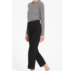 Everlane The Straight Leg Crop in Black